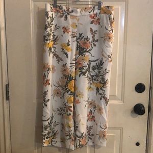 Ann Taylor Loft Outlet Wide Leg Crop pant petite